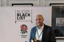 Saracen's head coach Joe Shaw picked up a trophy at the Rugby Black List Awards  Image: Rugby Black List
