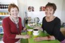 Optimistic: Sally Smallwood in Hornsey library’s new cafe, Chapter One, with Sian Segel, Hornsey library manager