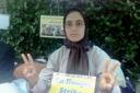 Student Souddabeh Hedari on hunger strike last year