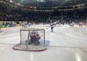 Great Britain warm up before their game against Korea in Nottingham