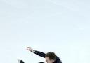 Even Olympic figure skaters fall. Photograph:Clive Mason/Getty Images