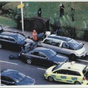 The scene in Ferry Lane, Tottenham, where Mark Duggan was shot