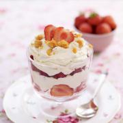 Recipe: Sophie Michell’s Sweet Eve strawberry, raspberry, honey and honeycomb sundae