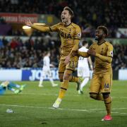 A remarkable victory completed: Christian Eriksen celebrates scoring Tottenham's third goal. Picture: Action Images