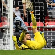 A dejected Hugo Lloris after Marcos Alonso's late strike went through him. Picture: Action Images