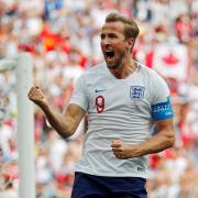 Harry Kane celebrates scoring for England at the World Cup. Picture: Action Images