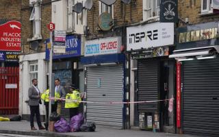 The scene of a fatal shooting in White Hart Lane