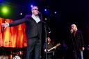 Suggs and Paul Weller perform at Alexandra Palace Theatre at the launch of Horizons Charity