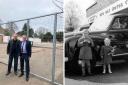Chris Jowitt (left) and Phil Jowitt returned to Enfield this week to re-create a 1953 photo in Enfield
