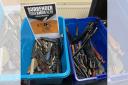 The knife haul handed into police in Warrington