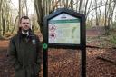 Senior forest keeper Tristan Vetta at Loughton Camp where highwayman Dick Turpin once used as a hideout