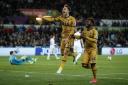 A remarkable victory completed: Christian Eriksen celebrates scoring Tottenham's third goal. Picture: Action Images