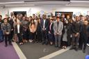 David Lammy and LTSB young people at CONEL