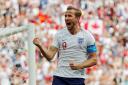 Harry Kane celebrates scoring for England at the World Cup. Picture: Action Images