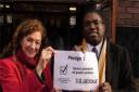 Councillor Lorna Reith, Haringey Council children's boss, and Tottenham MP David Lammy during Labour's election campaign