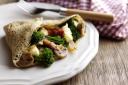 Recipe: Tenderstem galette with lardons, mushrooms and brie