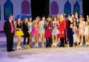 Lindsey Wylie of the Alexandra Wylie Foundation with the main cast of Sleeping Beauty on Ice