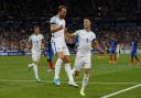 Harry Kane celebrates his second-half penalty but England went on to suffer defeat in France. Picture: Action Images