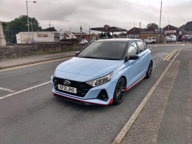Tottenham Independent: The Hyundai i20 N on test in the Low Moor area of Bradford, West Yorkshire