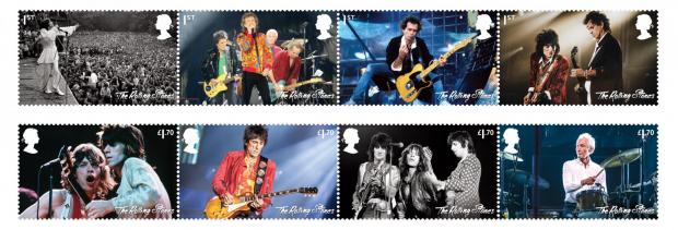 Tottenham Independent: The Rolling Stones are only the fourth music group to feature in a dedicated stamp issue. (Royal Mail)