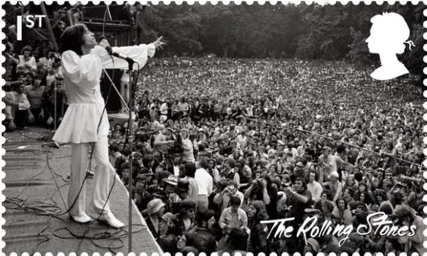 Tottenham Independent: Rolling Stones stamp from their Hyde Park performance in 1969 (Royal Mail/PA)