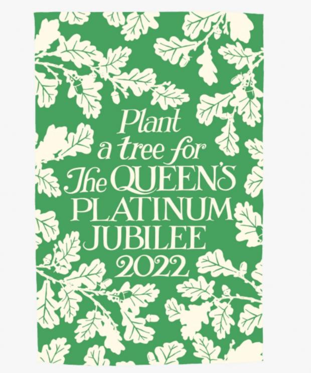Tottenham Independent: Jubilee Tree Planting Tea Towel (Emma Bridgewater)