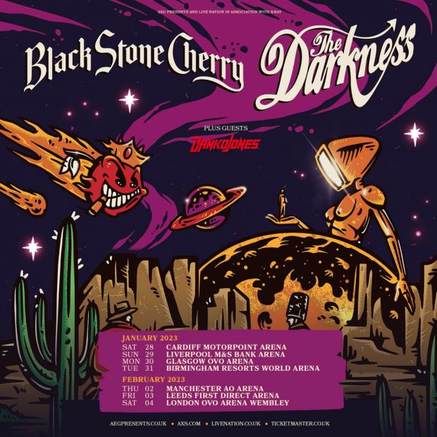 Tottenham Independent: The Darkness and Black Stone Cherry announce tour: How to get tickets (Live Nation)