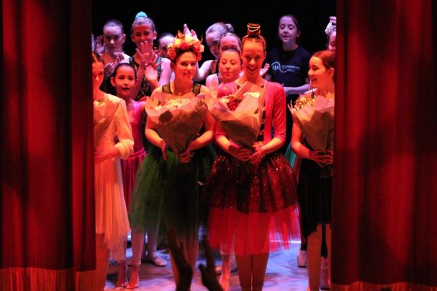 A show time curtain call for pupils from Southampton Dance Academy
