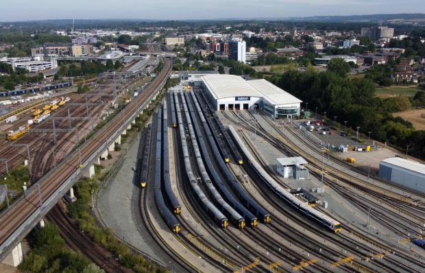 Tottenham Independent: Trains in sidings near Ashford railway station in Kent (Gareth Fuller/PA)