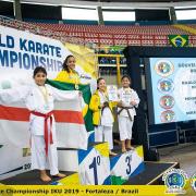 Three sisters from Palmers Green secured gold medals at the Karate World Championship in Fortaleza, Brazil.