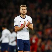 Tottenham Hotspur captain Harry Kane applauds the fans after their defeat to Liverpool. Picture: Action Images