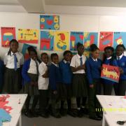 Children from St Pauls and All Hallows created posters which now have pride of place back at school.