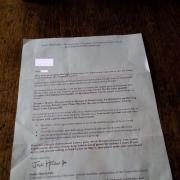 These Tories are for turning: The letter written by self styled  'Mr Tottenham' Justin Hinchcliffe