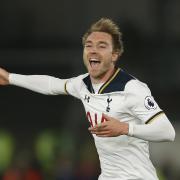 Christian Eriksen celebrates what proved to be the winner for Spurs. Picture: Action Images