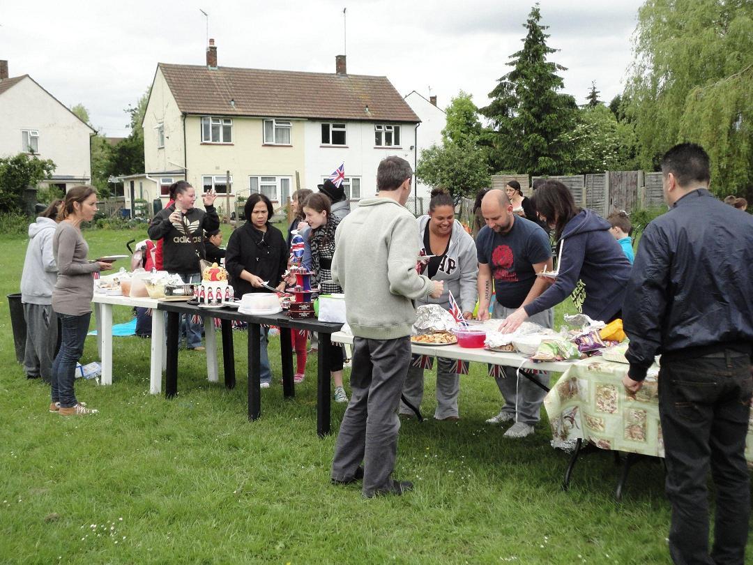 Ridgeview Close in Barnet holds street party
