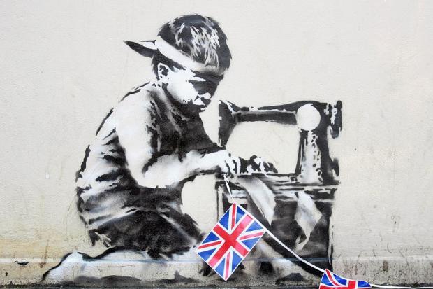Banksy's Slave Labour went missing from the side of Poundland earlier in the month
