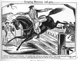 Riding high: pictures of fnotorious highwayman Dick Turpin are part of the Pistols, Packets and Postmen project 