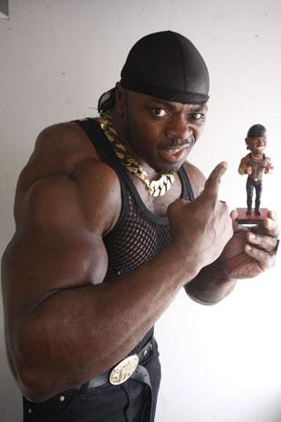 Tiny, from Tottenham, flexes Britain's biggest biceps in hope of A-Team  role